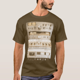 Setup Vintage Audio HiFi Sound System Mixed Media T-Shirt