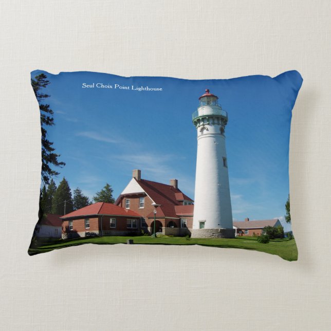 Seul Choix Point Lighthouse accent pillow (Back)