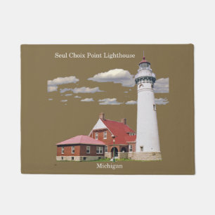 Seul Choix Point Lighthouse cut out door mat