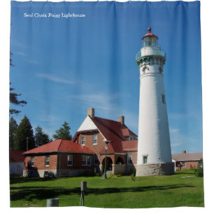 Seul Choix Point Lighthouse shower curtain
