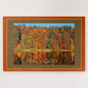 Seul Dieu Scène Automne Photo Jigsaw Puzzle