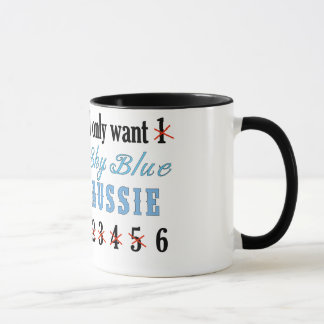 Seulement 1 tasse d'Australien de bleu de ciel