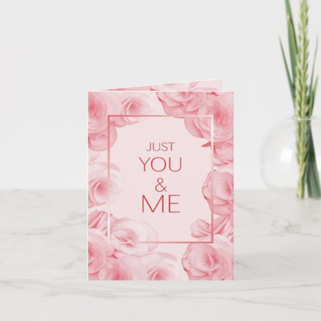 SEULEMENT VOUS ET MOI | Carte de vœux (Devant)