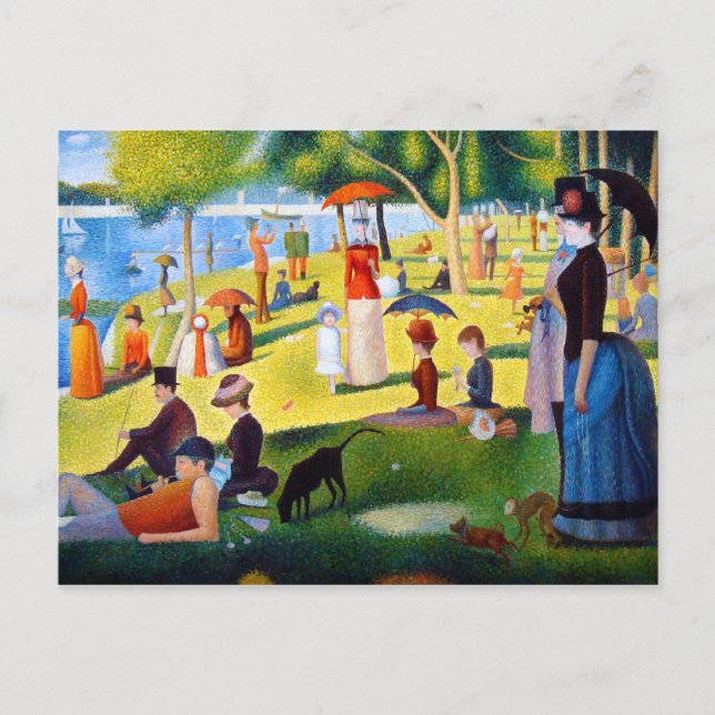 Seurat: A Sunday at La Grande Jatte Postcard (Front)