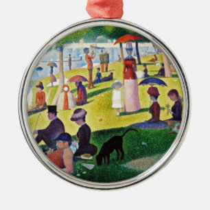 Seurat - A Sunday on La Grande Jatte Metal Ornament