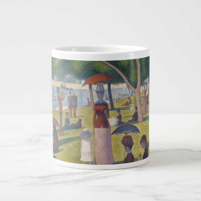 Seurat Sunday Afternoon Island of La Grande Jatte Large Coffee Mug (Front)