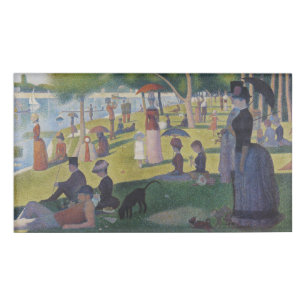 Seurat Sunday La Grande Jatte Fine Art Name Tag