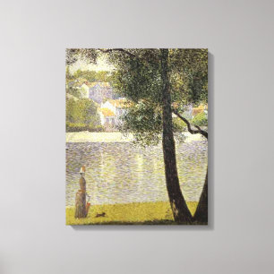 Seurat's "La Seine a Courbevoie" Canvas Print