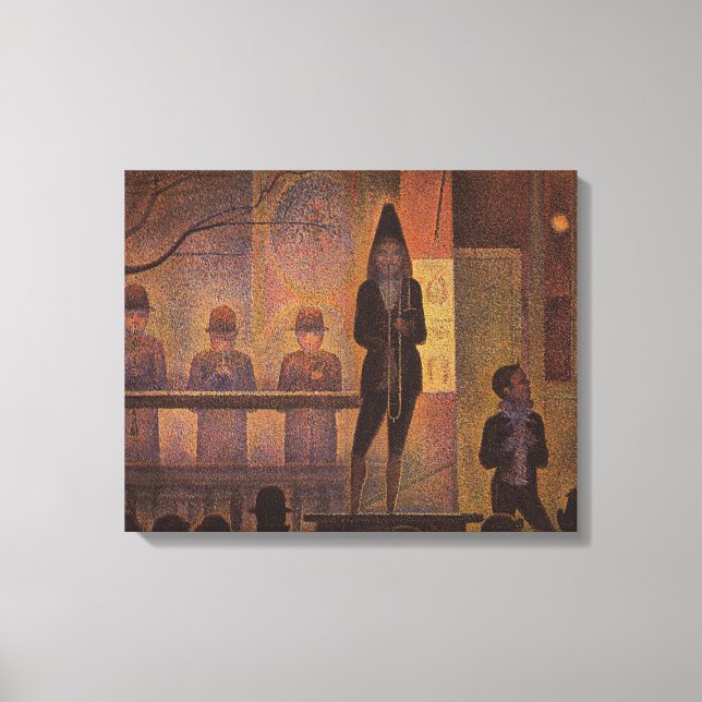 Seurat's The Circus Sideshow (Parade de Cirque) Canvas Print (Front)