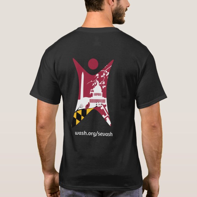SEVASH avec logo WASH T-shirt (Dos)