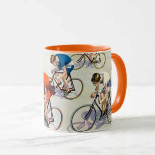 Seven Bicyclists Racing, 1897 Mug