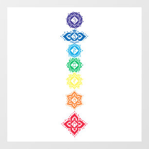 Seven Chakras 7 Window Cling