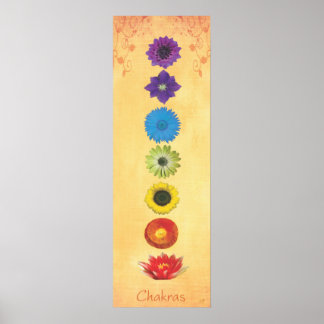 Seven Chakras Banner Poster