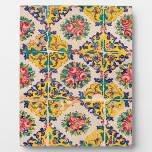 Seven-colour persian tile plaque