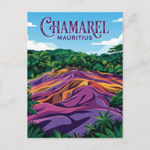 Seven Coloured Earths Mauritius Postcard