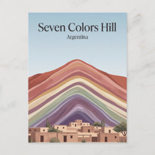 Seven Colours Hill, Quebrada de Humahuaca Argentin Postcard