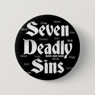Seven Deadly Sins Logo 2 Inch Round Button
