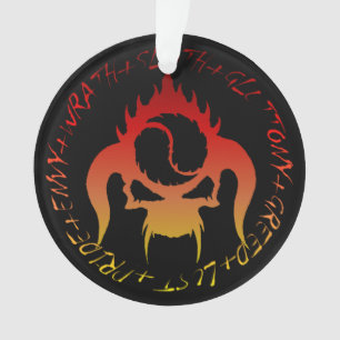 Seven deadly sins ornament