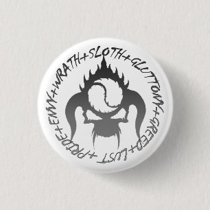 Seven deadly sins Round Button