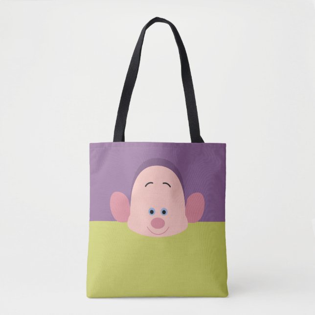 Seven Dwarfs - Dopey Character Body Tote Bag (Front)
