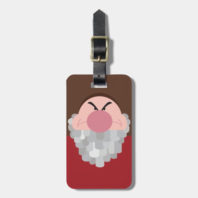Seven Dwarfs - Grumpy Character Body Luggage Tag (Front Vertical)