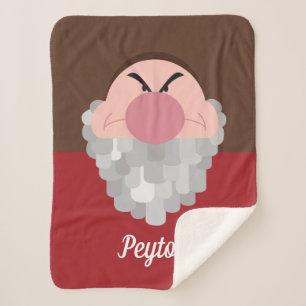Seven Dwarfs - Grumpy Character   Name Sherpa Blanket