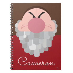 Seven Dwarfs - Grumpy Character - Personalized Notebook