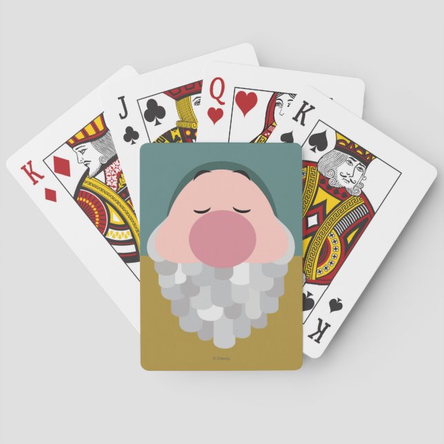 Seven Dwarfs - Sleepy Character Body Playing Cards (Back)