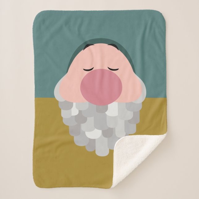 Seven Dwarfs - Sleepy Character Body Sherpa Blanket (Front)