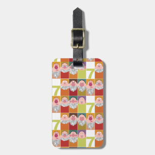 Seven Dwarfs Stylized Character Art Luggage Tag