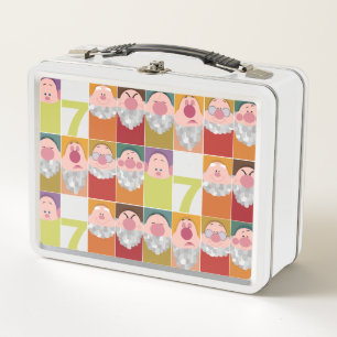 Seven Dwarfs Stylized Character Art Metal Lunch Box