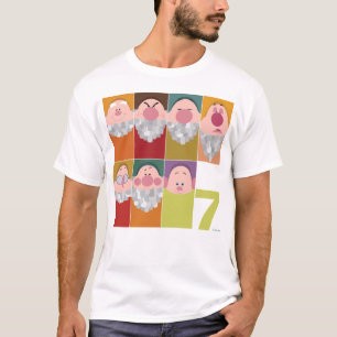 Seven Dwarfs Stylized Character Art T-Shirt