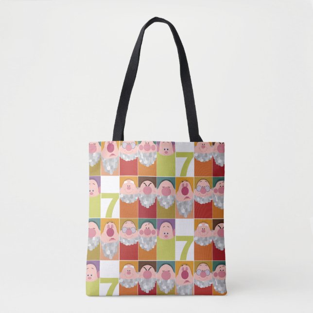 Seven Dwarfs Stylized Character Art Tote Bag (Front)