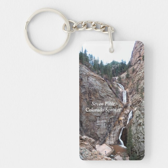 Seven Falls, Colorado Springs Keychain (Front)