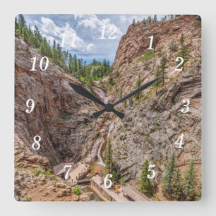 Seven Falls Colorado Wall Clock