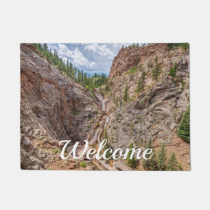 Seven Falls Colorado Welcome Doormat