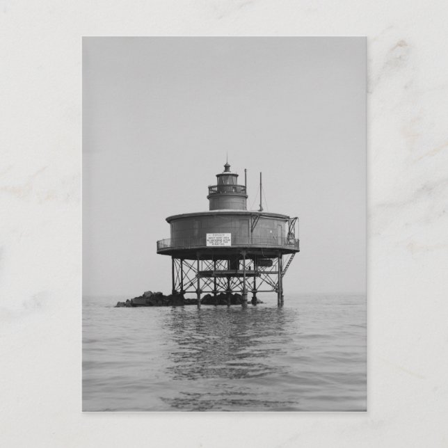 Seven Foot Knoll Lighthouse Postcard (Front)