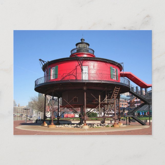 Seven Foot Knoll Lighthouse Postcard (Front)