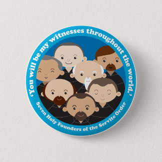 Seven Founders of the Servite Order 2 Inch Round Button