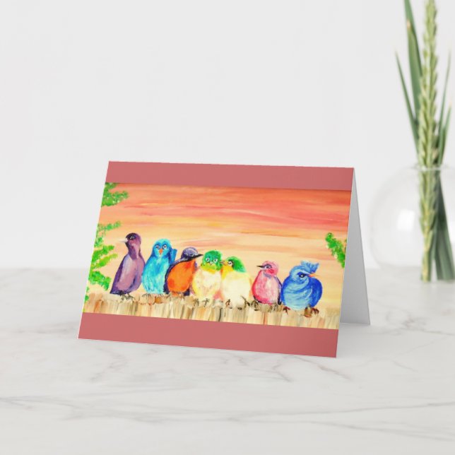 Seven Friends Geeting Card (Front)