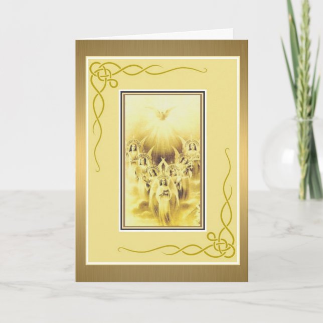 Seven Gifts of the Holy Spirit Confirmation Card (Front)