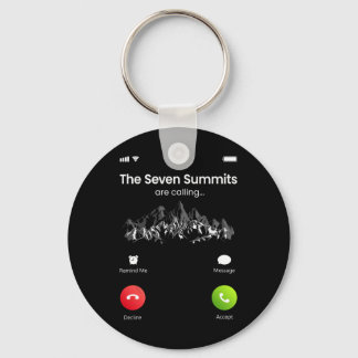 Seven Highest Summits Are Calling Funny Climbing H Keychain