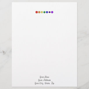 Seven Horizontal Chakras Letterhead