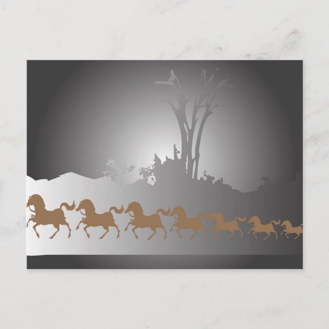 Seven Horses Postcard (Front)