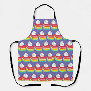 Seven Layer Retro Rainbow Gelatin Salad Dessert Apron