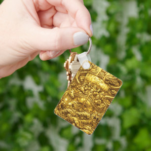 Seven Lucky Gods -Japanese Gods- Golden shine Keychain