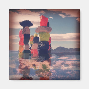 Seven Magic Mountains Magnet