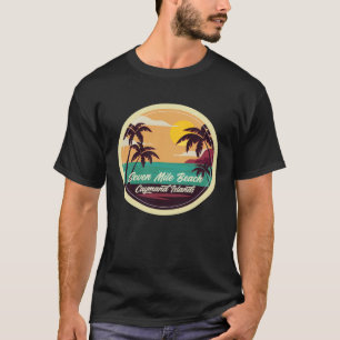 Seven Mile Beach Souvenir Caymand Islands Reminde T-Shirt