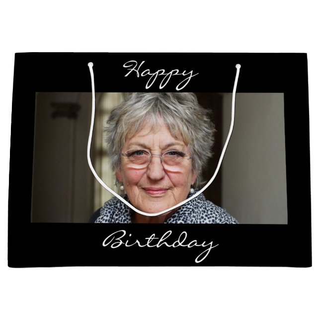 Seven Photo Personalized Gift Bag (Front)