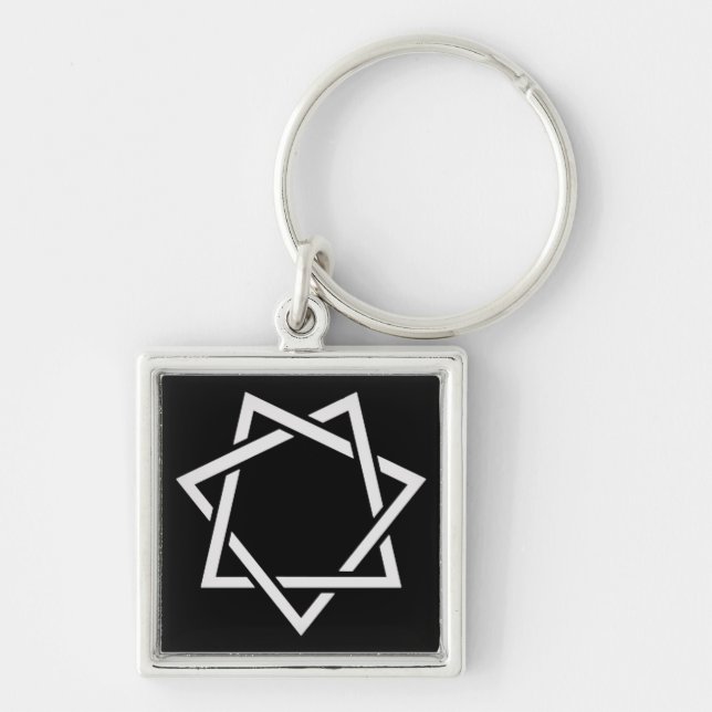 Seven Pointed Star Keychain (Front)
